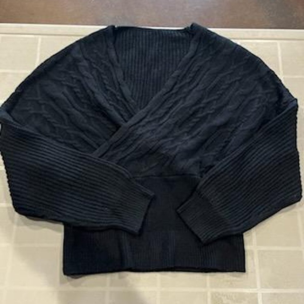 Shein Black form fitting sweater size large
